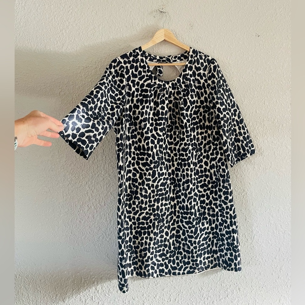 Kate Spade Dorothy Animal Print Silk Dress